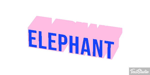 Éléphant Effetto testo