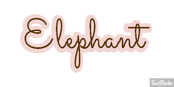 Éléphant Effetto testo