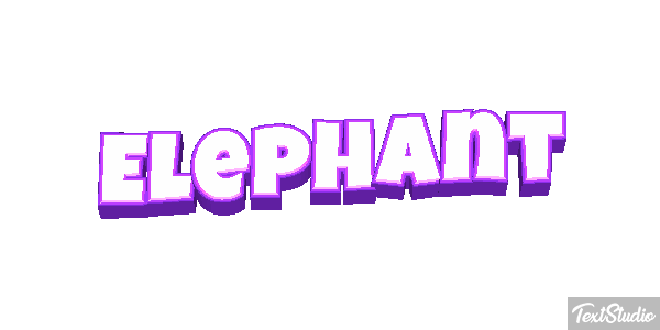 Éléphant Effetto testo
