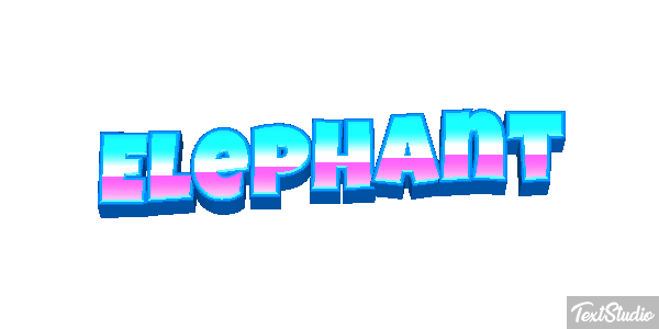 Éléphant Effetto testo