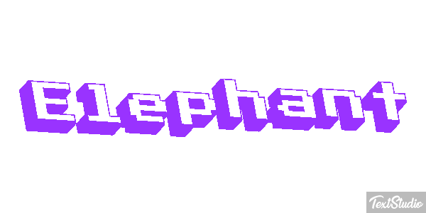 Éléphant Effetto testo