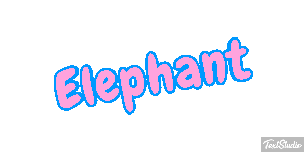 Éléphant Effetto testo