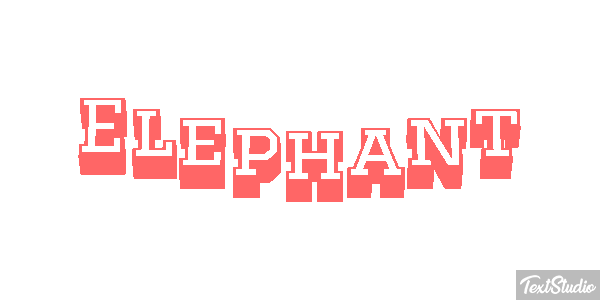 Éléphant Effetto testo
