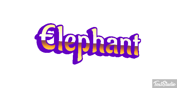 Éléphant Effetto testo