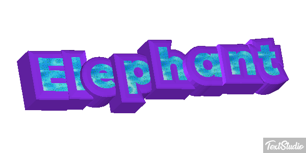 Éléphant Effetto testo