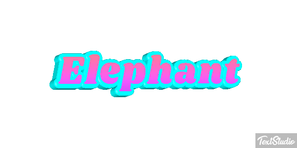 Éléphant Effetto testo