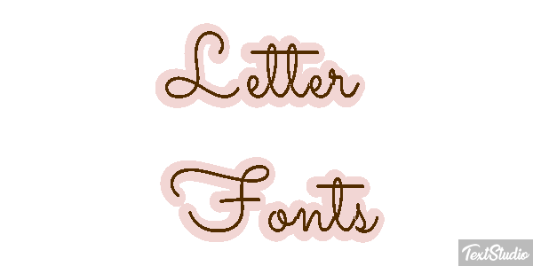 Letter Fonts Text effect
