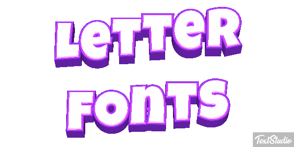 Letter Fonts Text effect