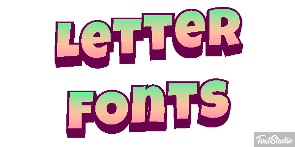 Letter Fonts Text effect