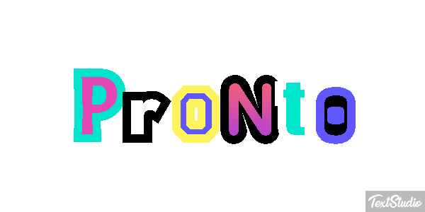 Pronto Текстовый эффект