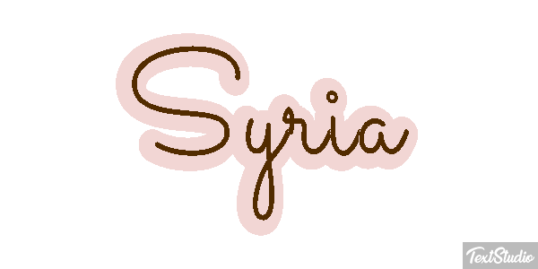 Syria Metin efekti