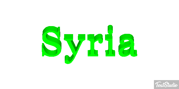 Syria Metin efekti