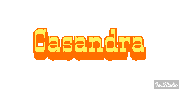 Casandra Text effect
