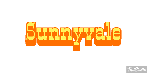 Sunnyvale Texteffekt