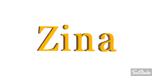 Zina Text effect