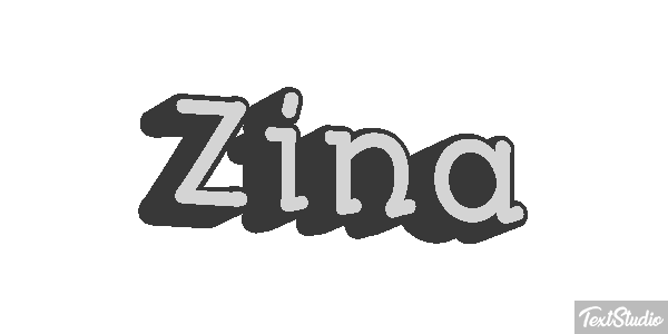 Zina Text effect