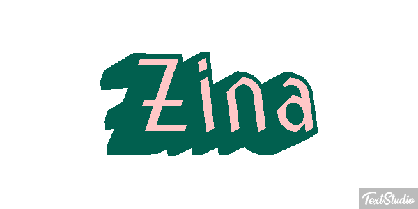 Zina Text effect