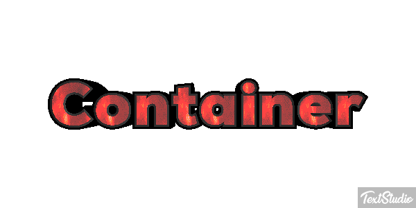 Container Text effect