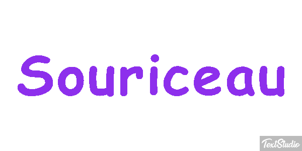Souriceau Effet de texte
