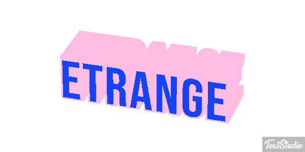 étrange Effet de texte