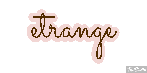 étrange Effet de texte