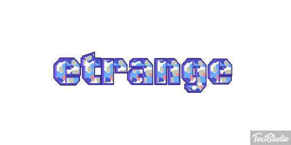 étrange Effet de texte