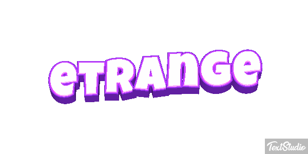 étrange Effet de texte