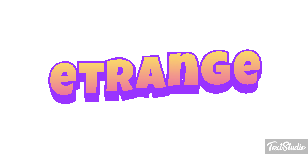 étrange Effet de texte