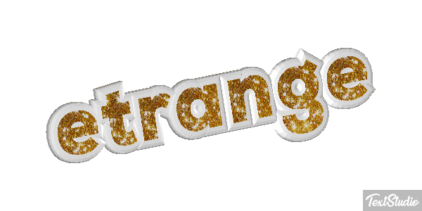 étrange Effet de texte