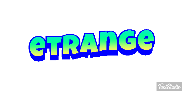 étrange Effet de texte