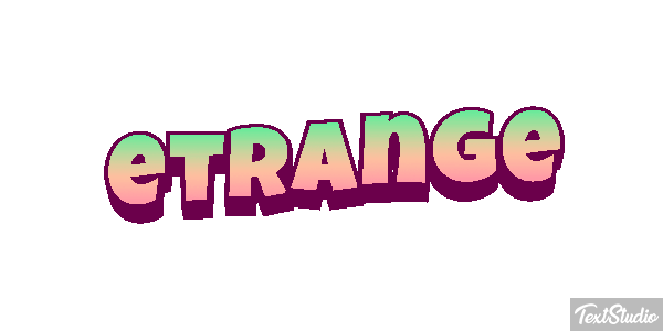 étrange Effet de texte