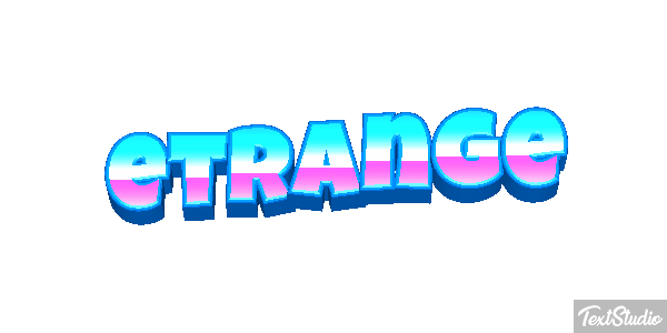 étrange Effet de texte