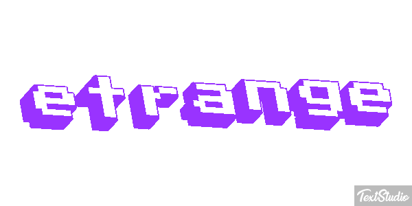 étrange Effet de texte