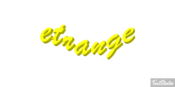 étrange Effet de texte