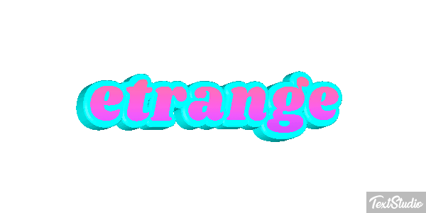 étrange Effet de texte