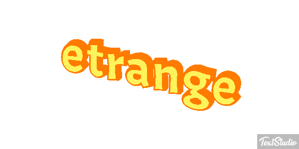 étrange Effet de texte