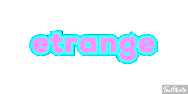 étrange Effet de texte