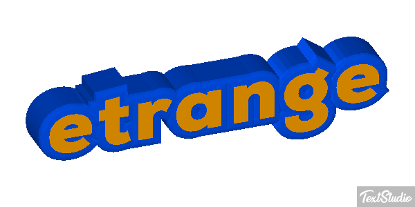 étrange Effet de texte