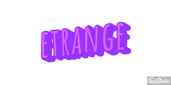 étrange Effet de texte