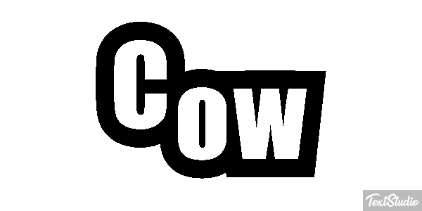 Cow Text effect