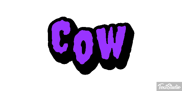 Cow Text effect