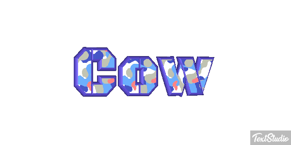 Cow Text effect