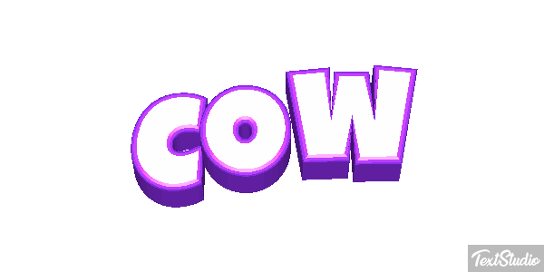 Cow Text effect