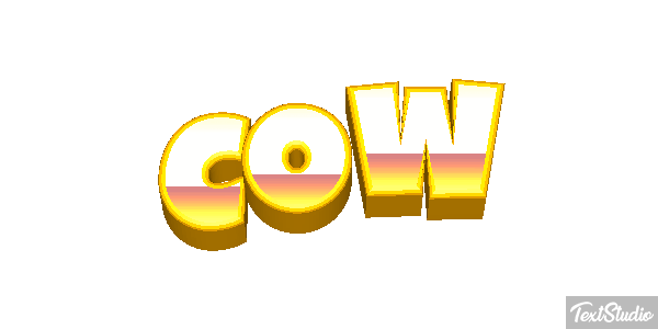 Cow Text effect