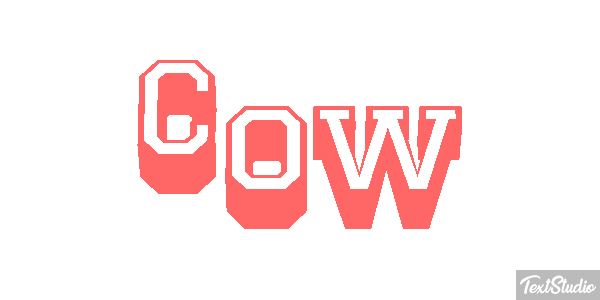Cow Text effect
