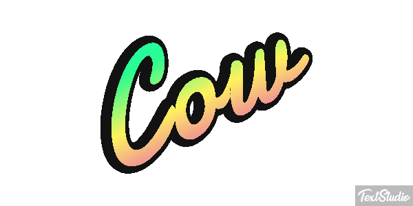 Cow Text effect