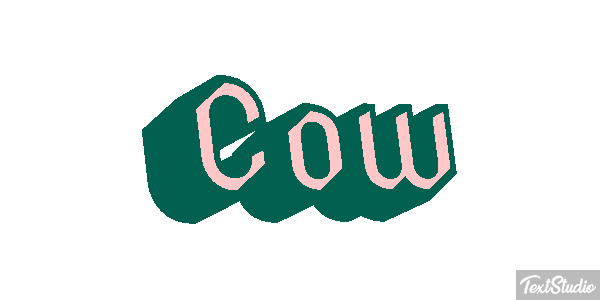 Cow Text effect