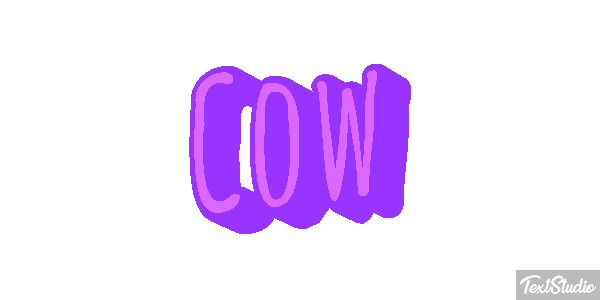 Cow Text effect