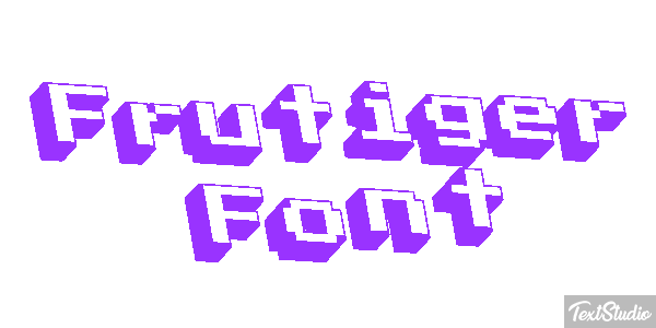 Frutiger Font Texteffekt