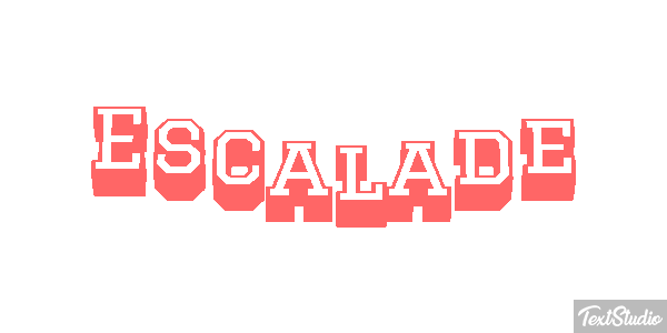 Escalade テキスト効果